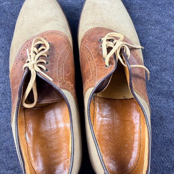 Keith Highlander Mens Oxford Two tone suede shoes main image 8